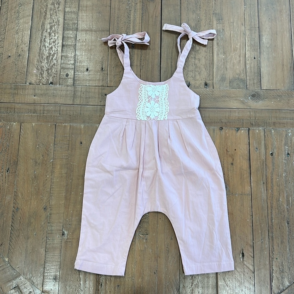 Colorful childhood rose bohemian romper - Picture 1 of 7